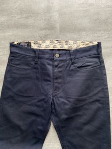Men's Dark Blue Straight Fit Chinos