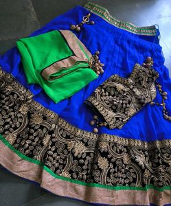 Blue Green Lehenga Choli 🔷