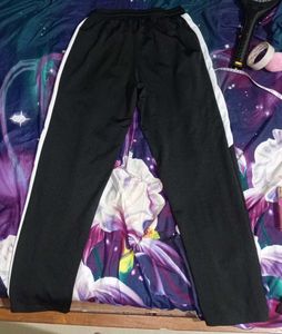 Uni sex, Black Joggers with White Stripes