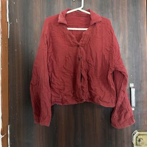Linen Button-Up Shirt