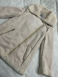 Faux Suede Shearling Jacket