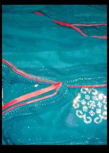 Embellished Emerald Green Saree
