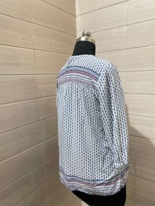 Boho Geometric Print Tunic Top