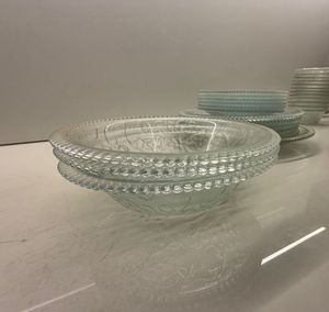 Elegant Serving Glass Bowls (Set of 3)