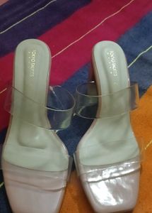 Tokyo Talkies Clear Strap Heels