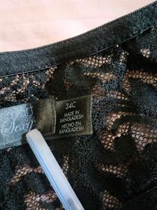 Black Lace racerback Bra (34 front open)