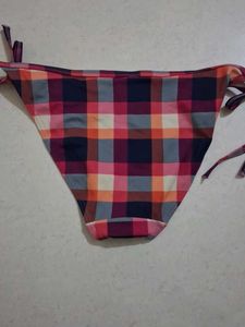 Women's Plaid Bikini Bottom
