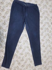 Blue Stretchable Trousers