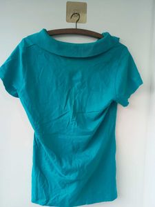 Teal blue Short Sleeve Polo Shirt