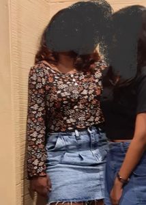 Zudio floral crop top