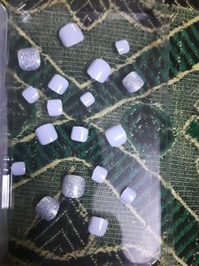 Reusable|Washable Korean TOE NAILS - Set Of 24