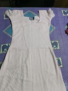Light Pink Color Chikon Kurti