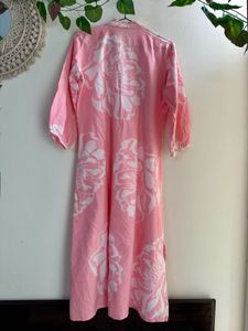 Cherry blossom pink Floral Printed suit pant set