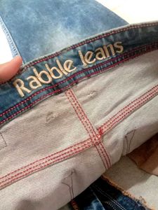 Distressed Blue Rabble Jeans