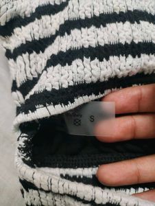 Striped Knit Crop Top