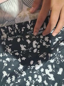 Cute Black Floral Skirt