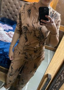 Marble Print Lounge Set