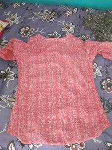 Beautiful Pink Printed Kurta