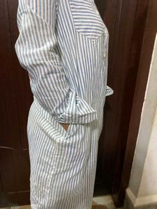 Striped Shirt Dress
