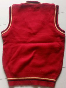 Kidz Universe Red Sleeveless Sweater