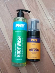 PHY Men's shower gel .& Face Wash Set