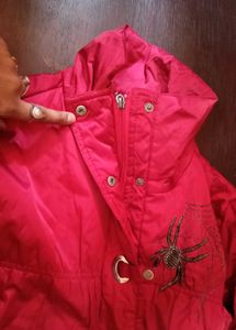 Vibrant Red Puffer Jacket
