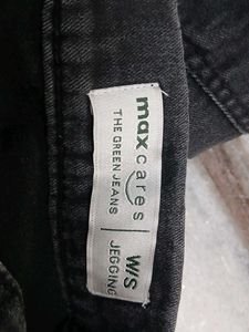 Comfy Black Faded Elastic Waist Skinny Pants