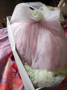 Adorable Pink Tulle Dress with Bow