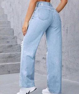 Women's Funky Straight high Waisted Jeans 👖