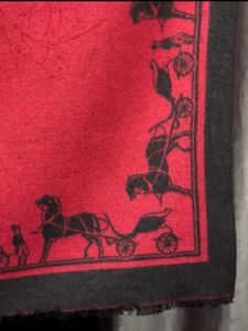 Designer Red And Black shawl