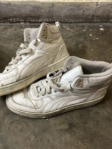 White Puma High-Top Sneakers