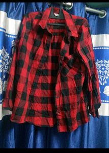 Red & Black Checkered Shirt