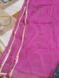 Vibrant Pink Printed Kurta