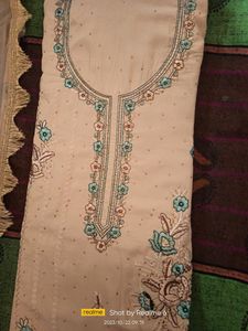 Womens Eligant Crep Embroidery Dress Material