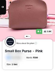 Small Box Purse - Pink