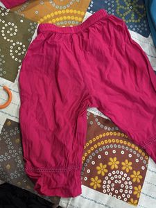 Girls' Embroidered Top &amp; Bottom Set