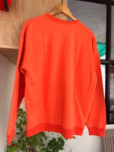 Bright Orange Crewneck Sweatshirt