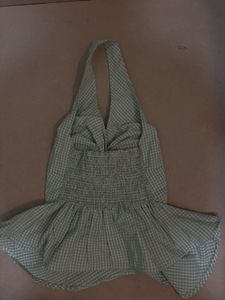 Cute Gingham Halter Top