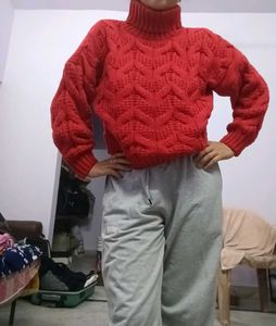 Chunky Knit Turtleneck Sweater