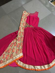 Beautiful Pink Anarkali Gown