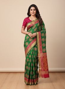 Bandhani Saree with Blouse
