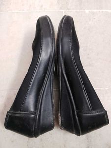 Classic Black Wedge Heels