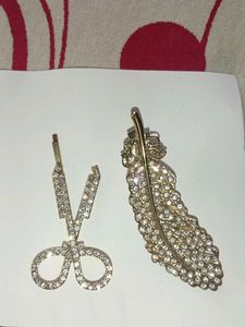 Korean Sparkling Hair Clips Set | New &amp; Unused wit