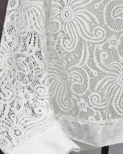 White Lace Shrug Top