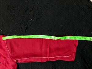 Maroon Georgette Stitched Dress