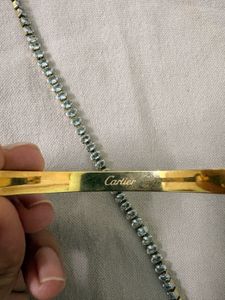 Elegant Gold Bangle with Crystal Bracelet