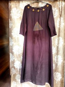 Women A-line Grey Kurti