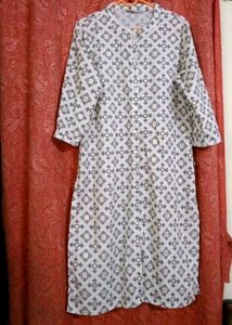 Geometric jamdani Print Kurta