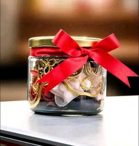 Charming Jewelry Assortment in Gift Jars