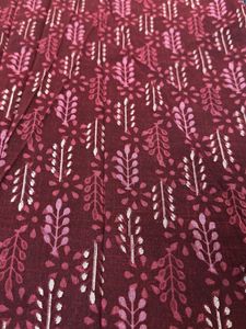 Maroon Printed Kurta